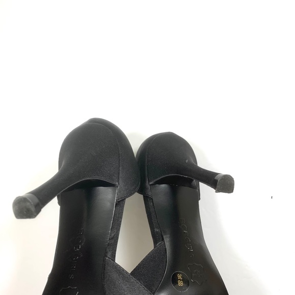 BCBG Satin D’Orsay Open Toe Pumps - Picture 6 of 11